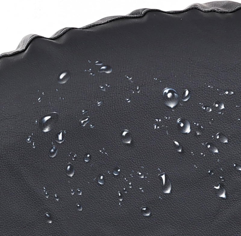 MOONET PU Thickening Leather Tire Wheel Covers 2 Pack- Tough Tire Wheel Protector for Truck,SUV,Motorhome,Camper,Trailer,RV - Universal Fits Tire Diameters 19-22 inches,Black - Image 5